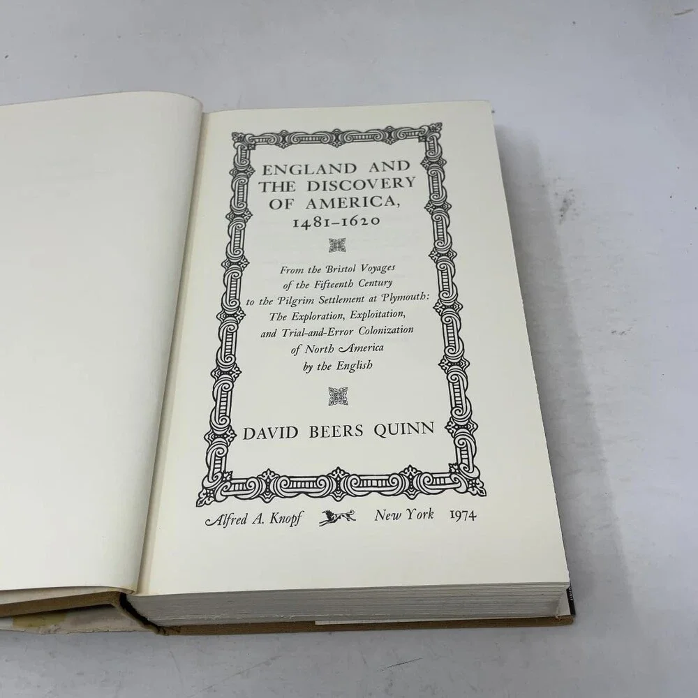 England and the discovery of America, 1481-1620,: From the Bristol voyages of t